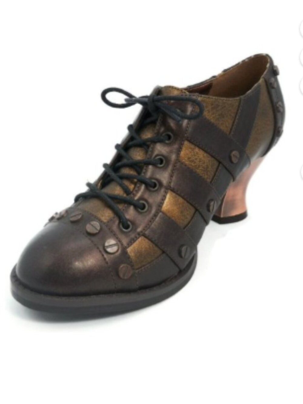 [NIB] Hades - Jade Steampunk Victorian Lace-Up Oxford Shoes | Size 7 | Brown
